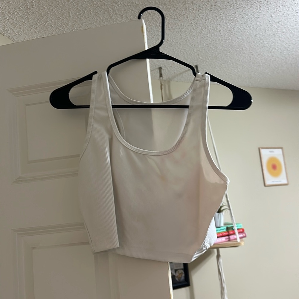 white crop tank